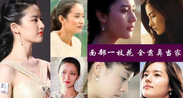 細看娛樂圈的女明星，無一不是**精致的鼻子。